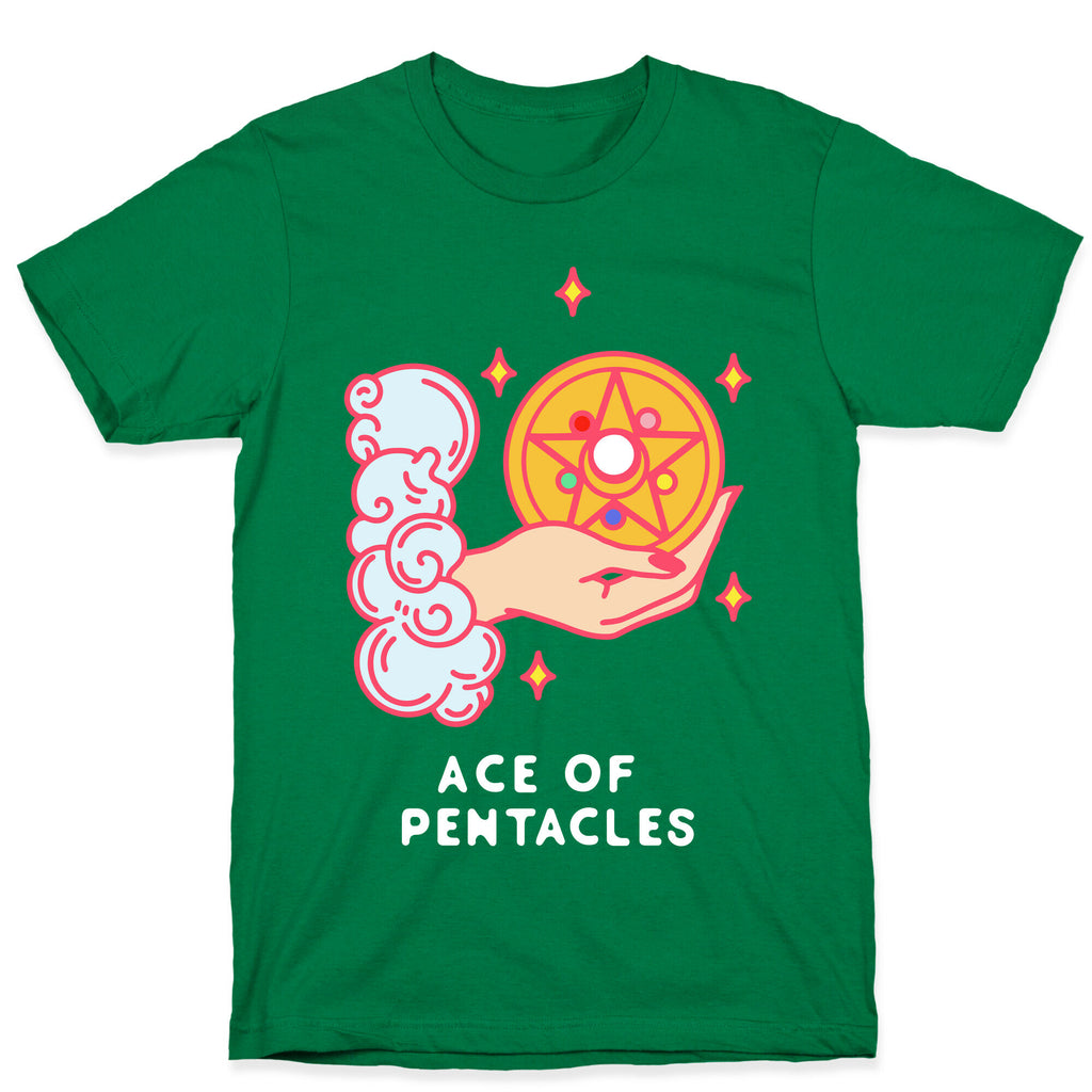 Ace of Pentacles Transformation Brooch T-Shirt