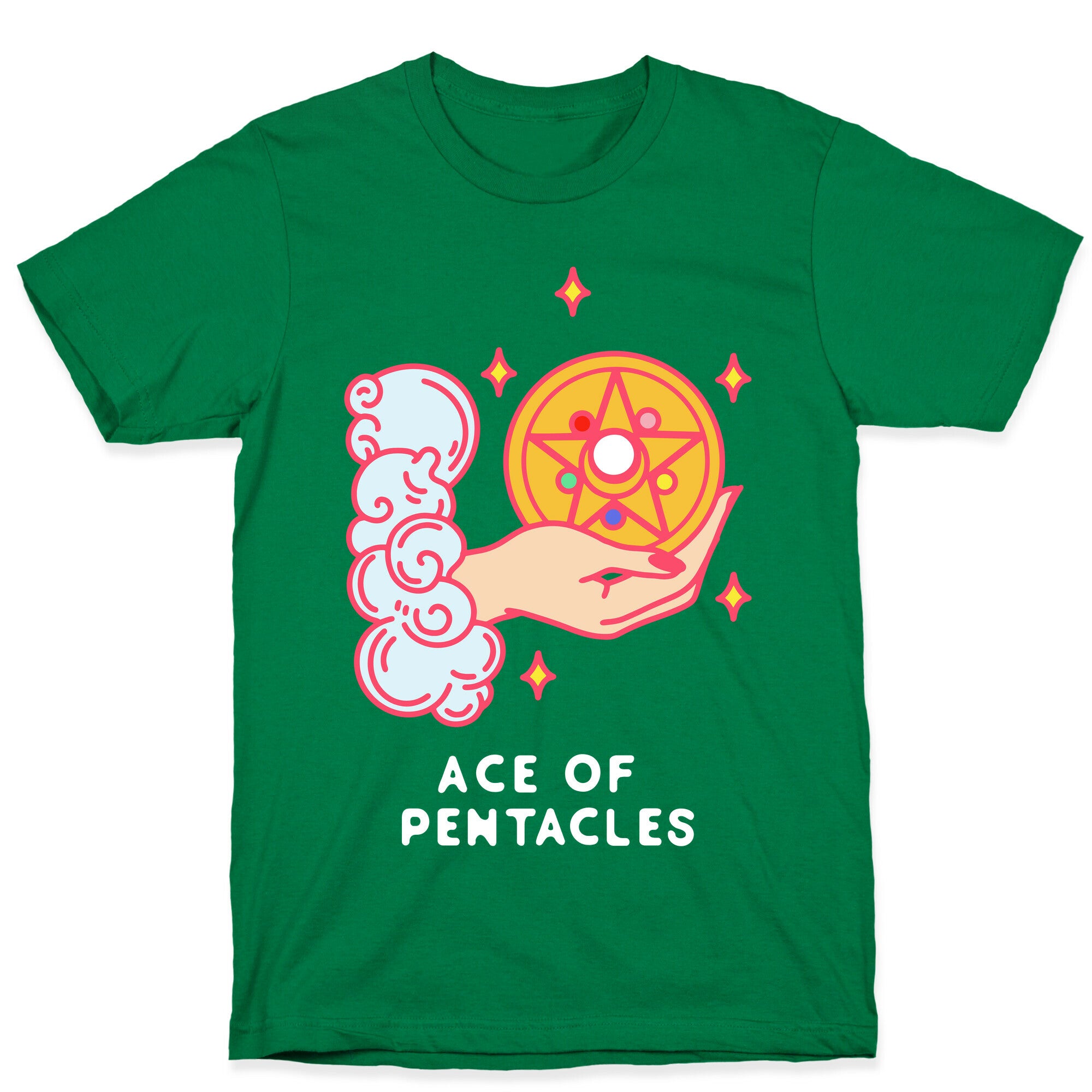 Ace of Pentacles Transformation Brooch T-Shirt
