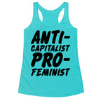 Anti-Capitalist Pro-Feminist Racerback Tank