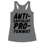 Anti-Capitalist Pro-Feminist Racerback Tank