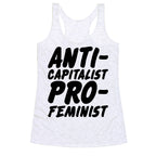 Anti-Capitalist Pro-Feminist Racerback Tank