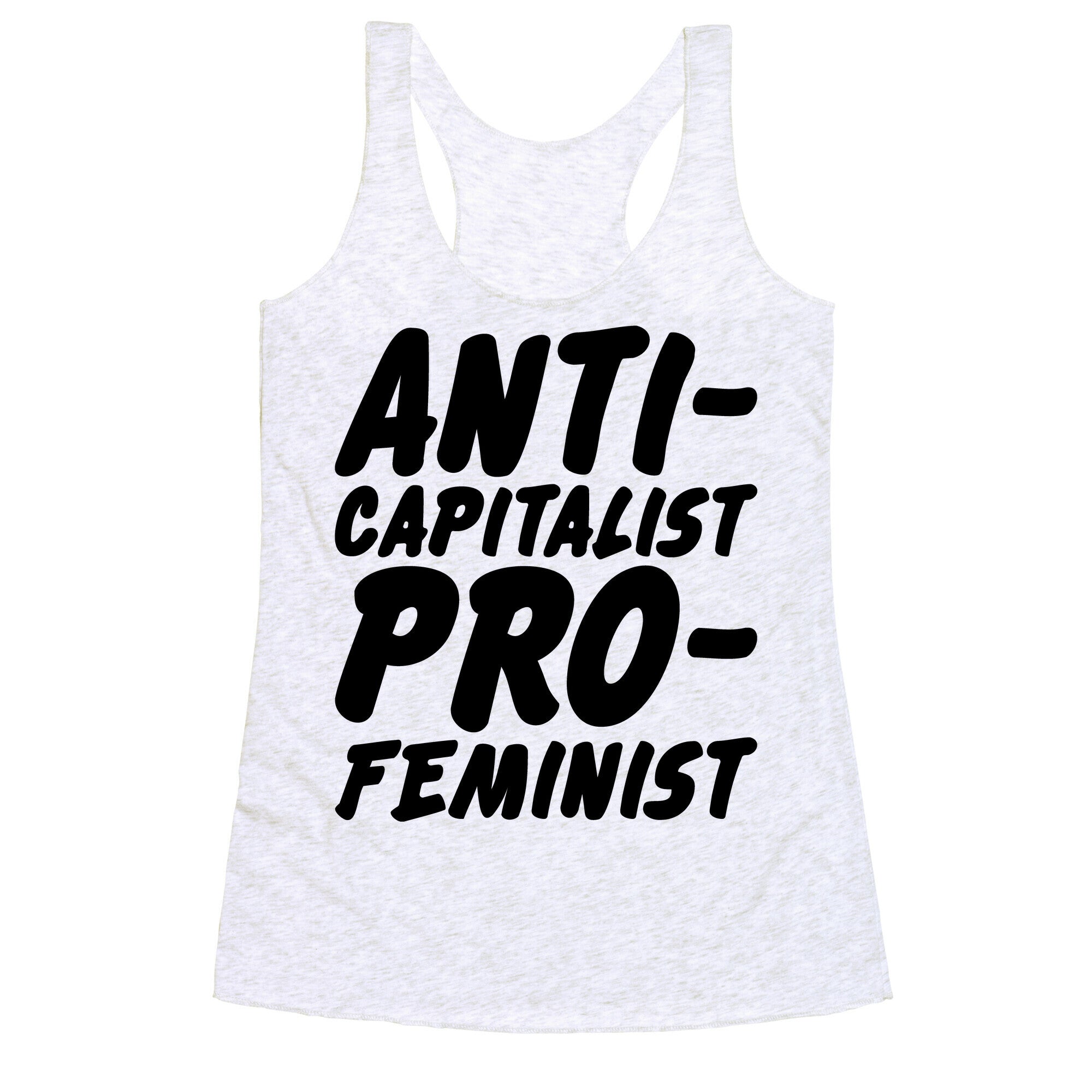 Anti-Capitalist Pro-Feminist Racerback Tank
