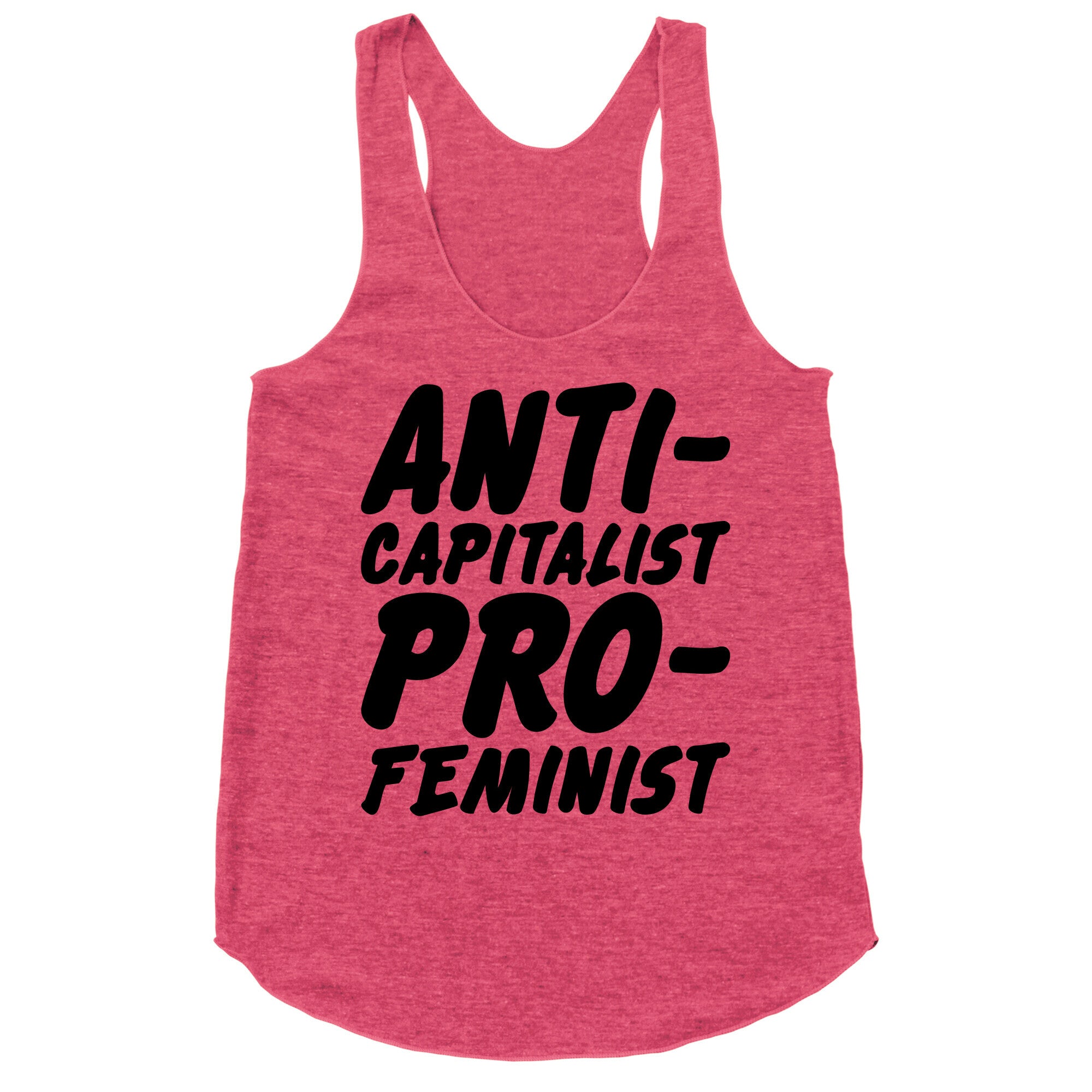 Anti-Capitalist Pro-Feminist Racerback Tank
