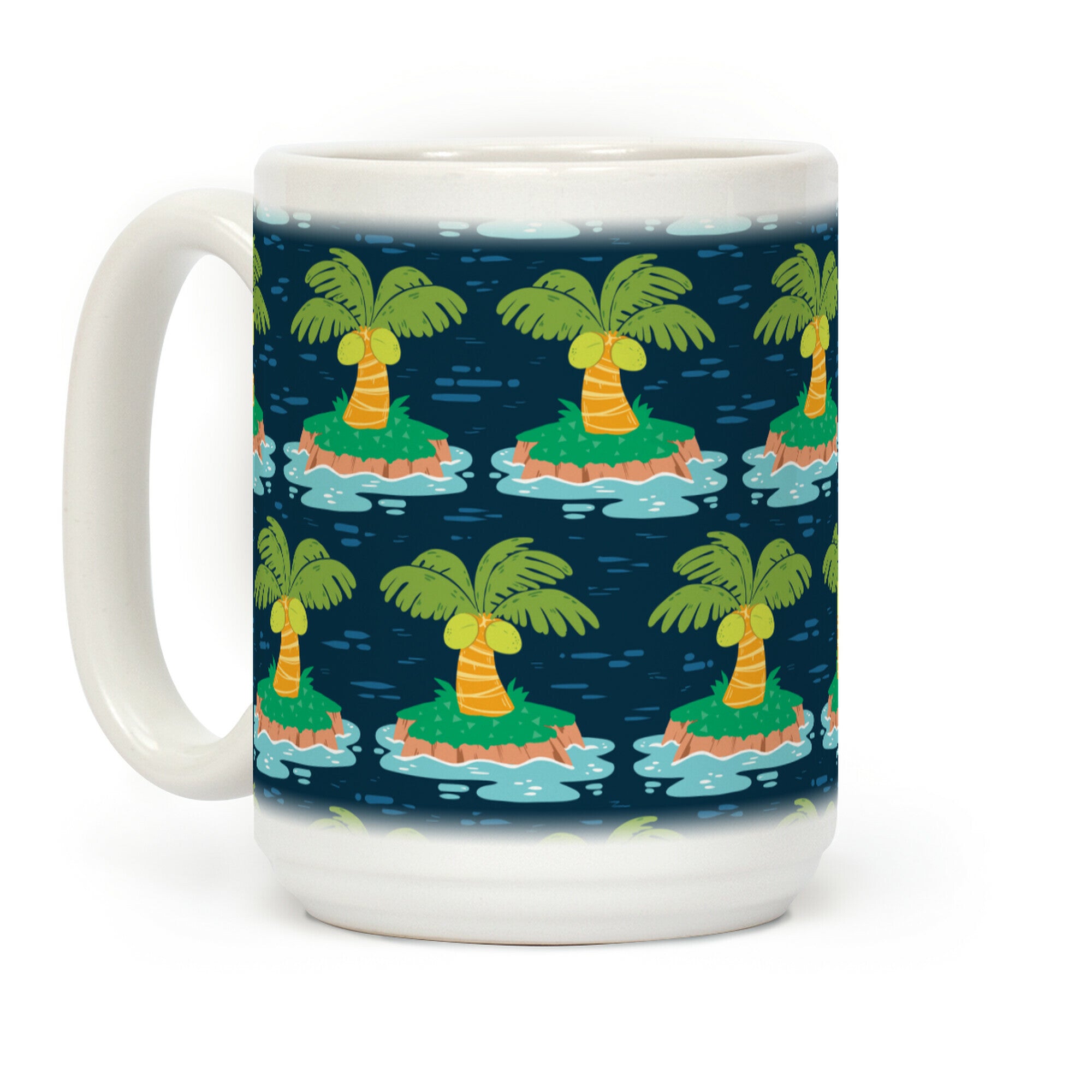 Island Pattern Coffee Mug