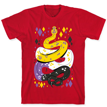 Pride Snakes: Non-binary T-Shirt