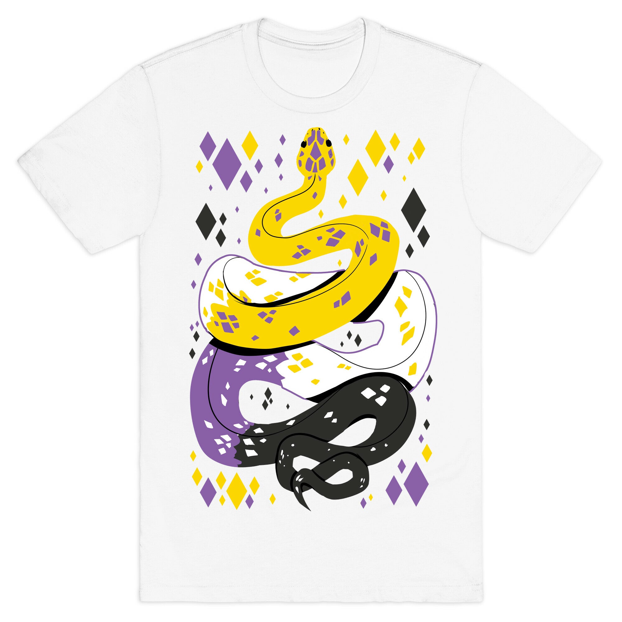 Pride Snakes: Non-binary T-Shirt