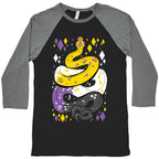 Pride Snakes: Non-binary Baseball Tee