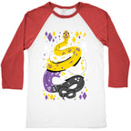 Pride Snakes: Non-binary Baseball Tee