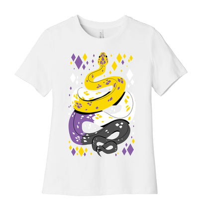 Pride Snakes: Non-binary Women's Cotton Tee