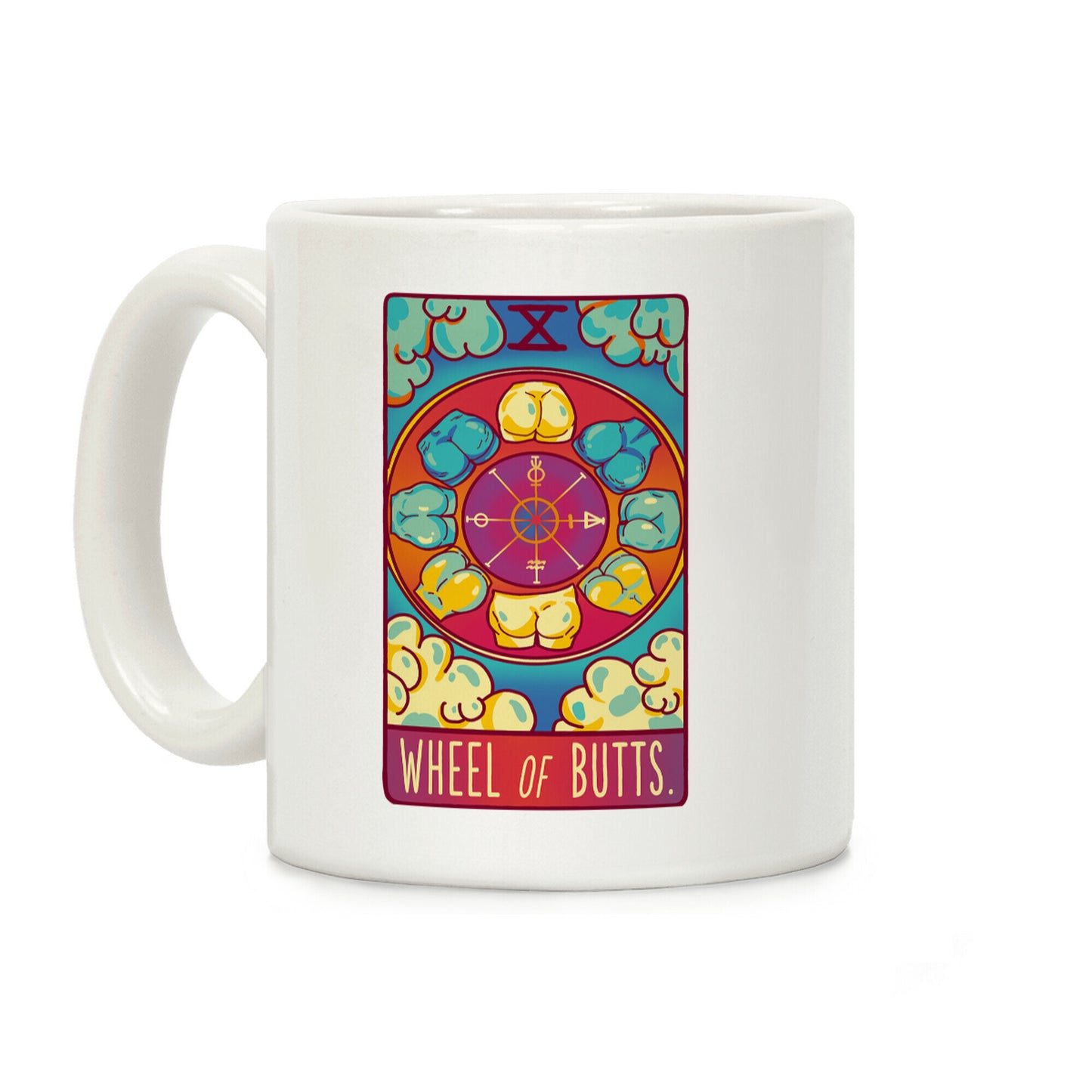 Wheel of Butts Tarot Coffee Mug