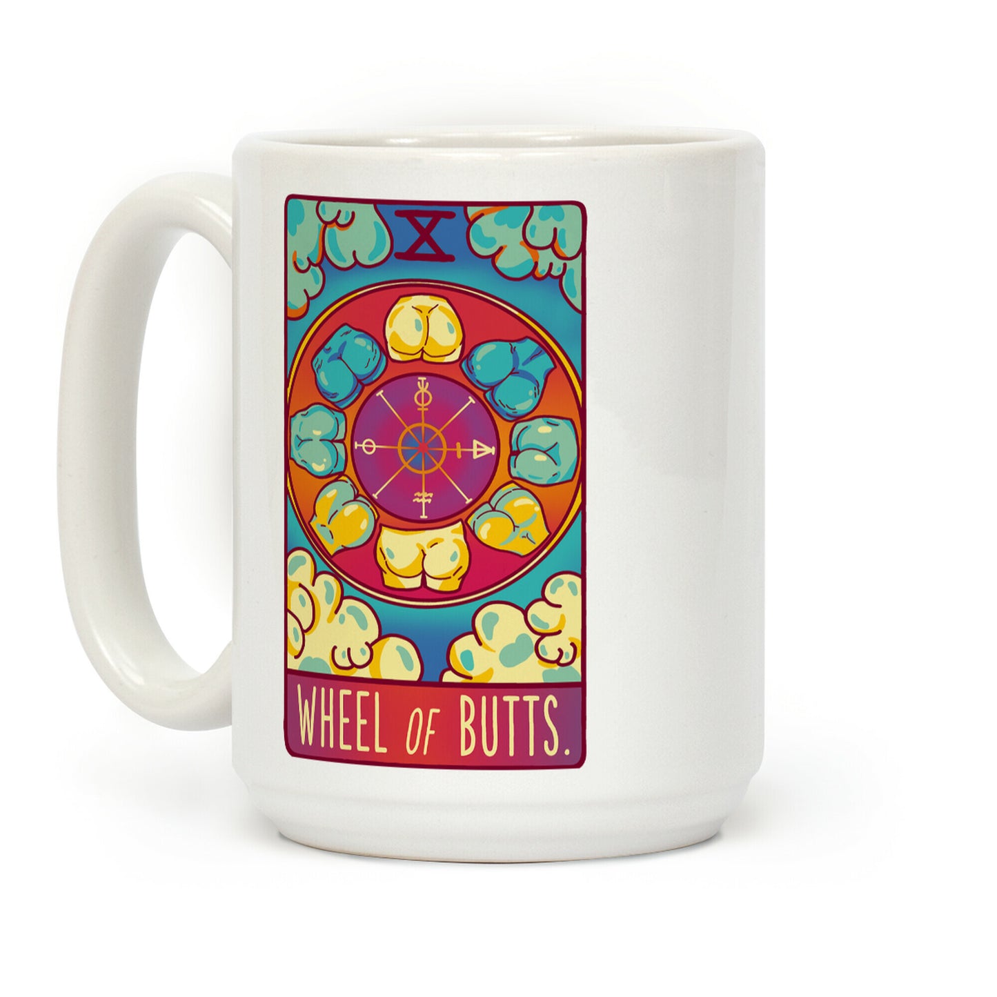 Wheel of Butts Tarot Coffee Mug