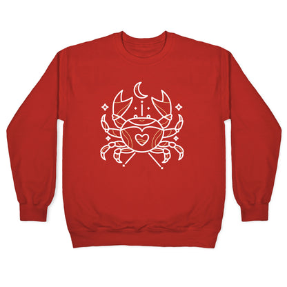 Astrology Cancer Crab Crewneck Sweatshirt