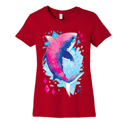 Pride Sharks: Bisexual Women's Cotton Tee