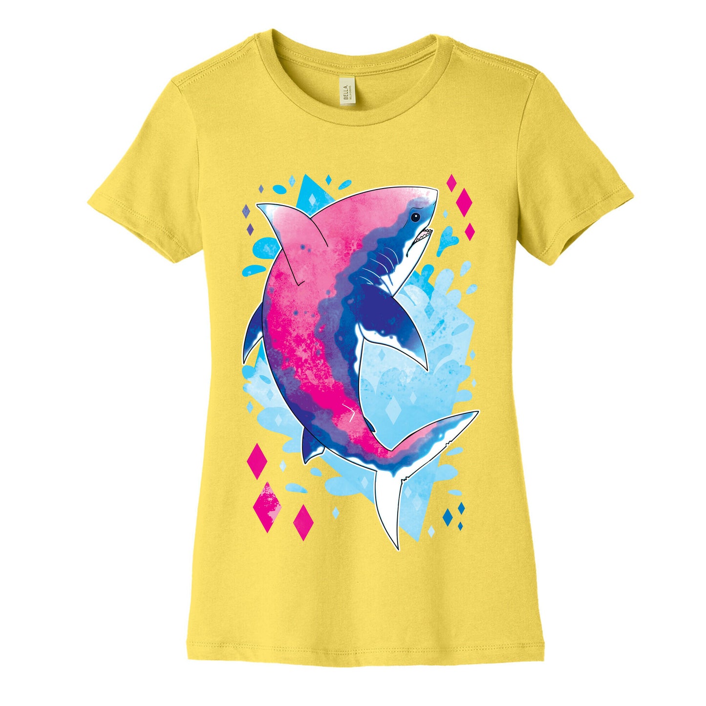 Pride Sharks: Bisexual Women's Cotton Tee