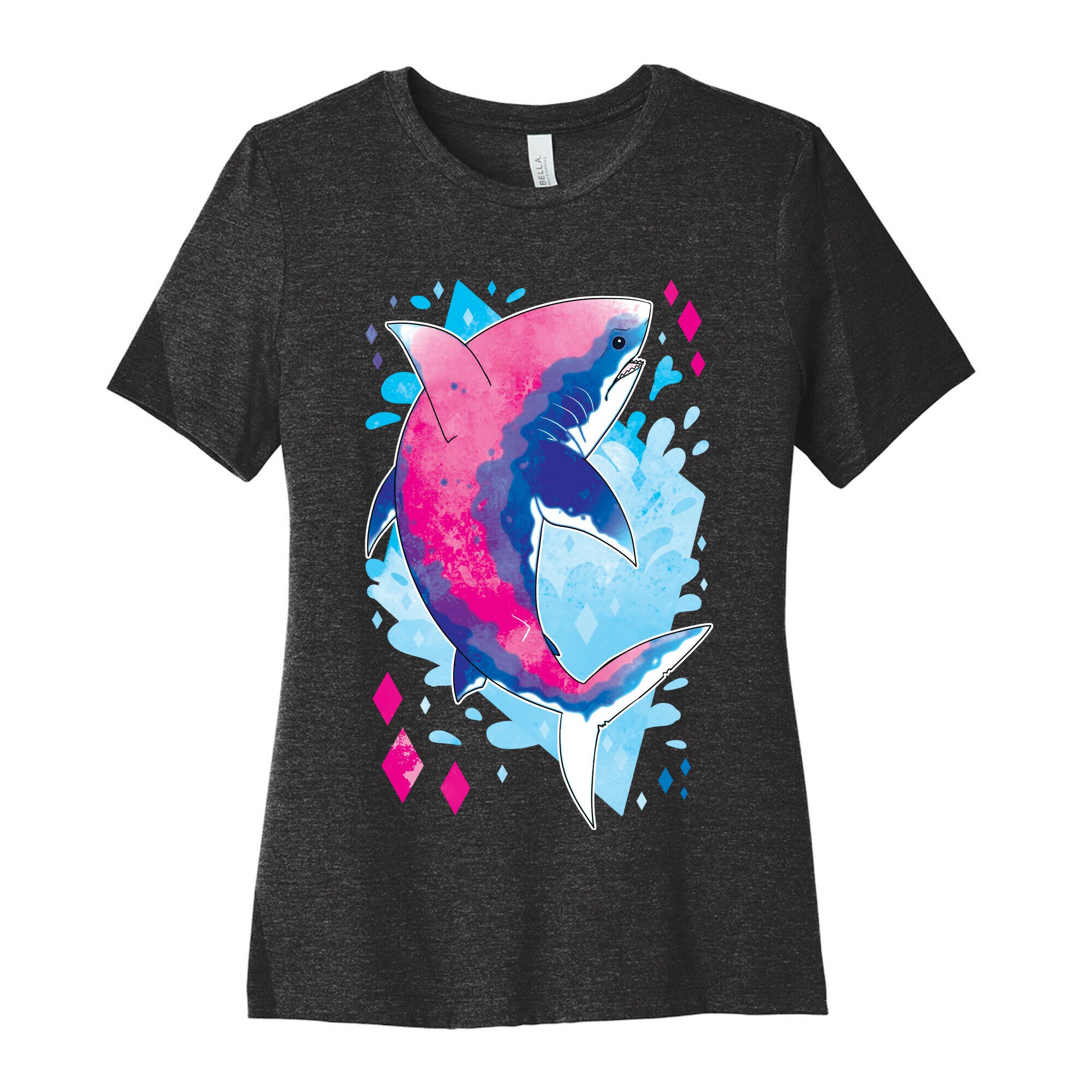 Pride Sharks: Bisexual Women's Cotton Tee