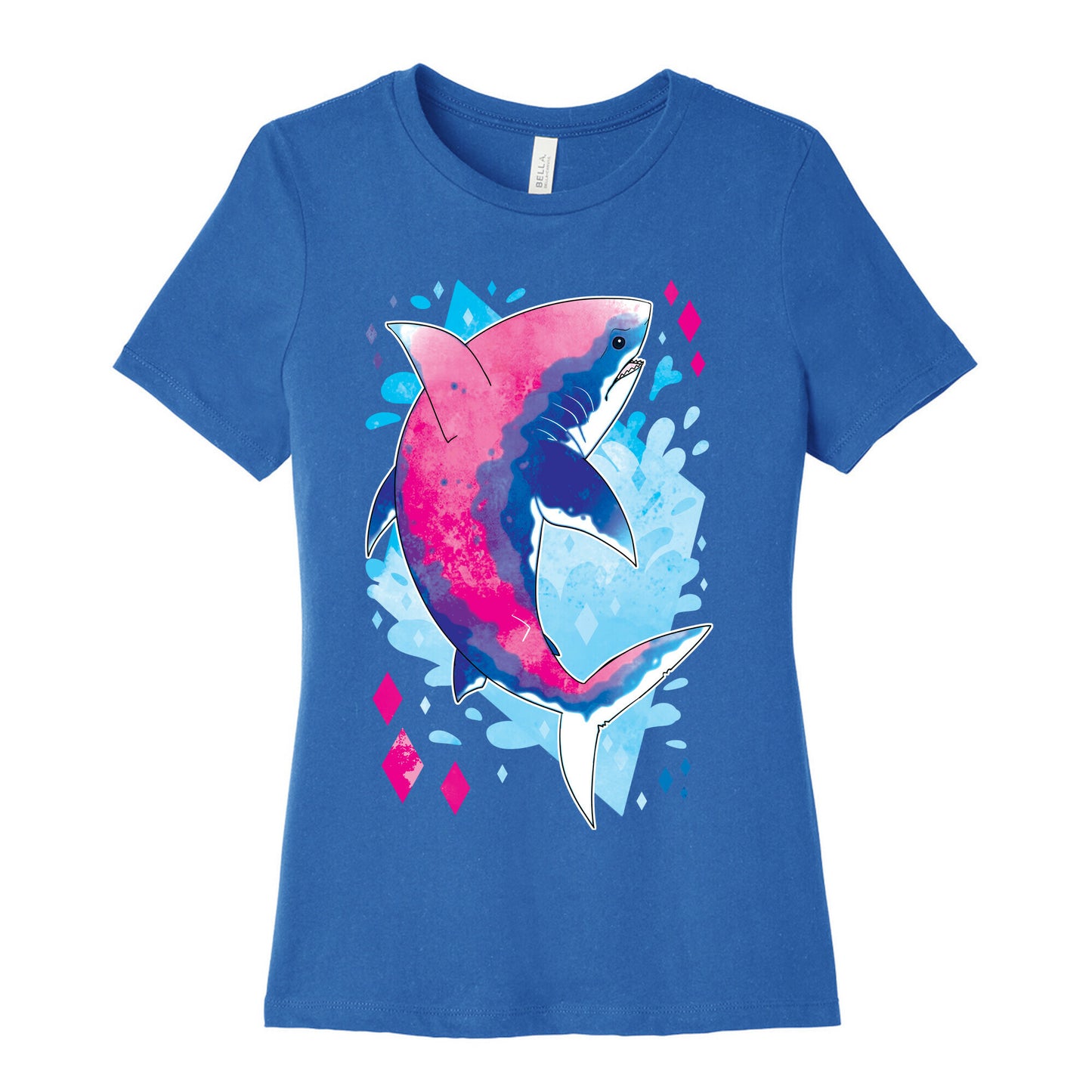 Pride Sharks: Bisexual Women's Cotton Tee