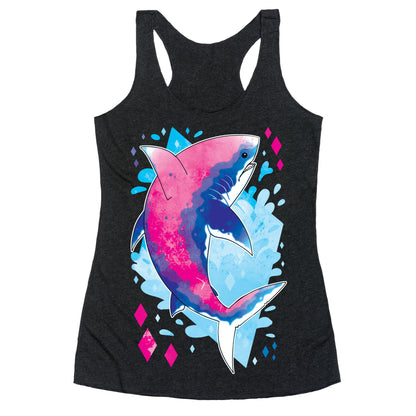 Pride Sharks: Bisexual Racerback Tank