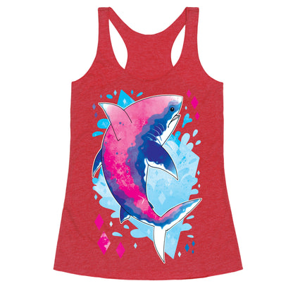 Pride Sharks: Bisexual Racerback Tank