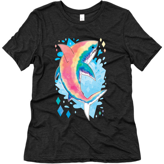 Pride Sharks: Gay Women's Triblend Tee