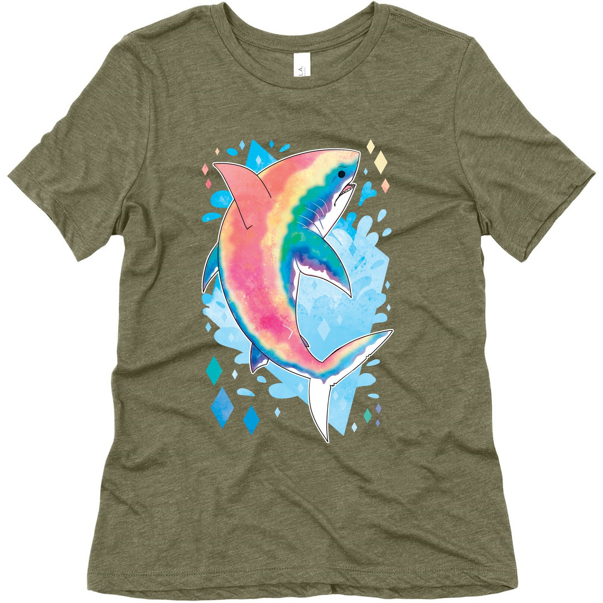 Pride Sharks: Gay Women's Triblend Tee
