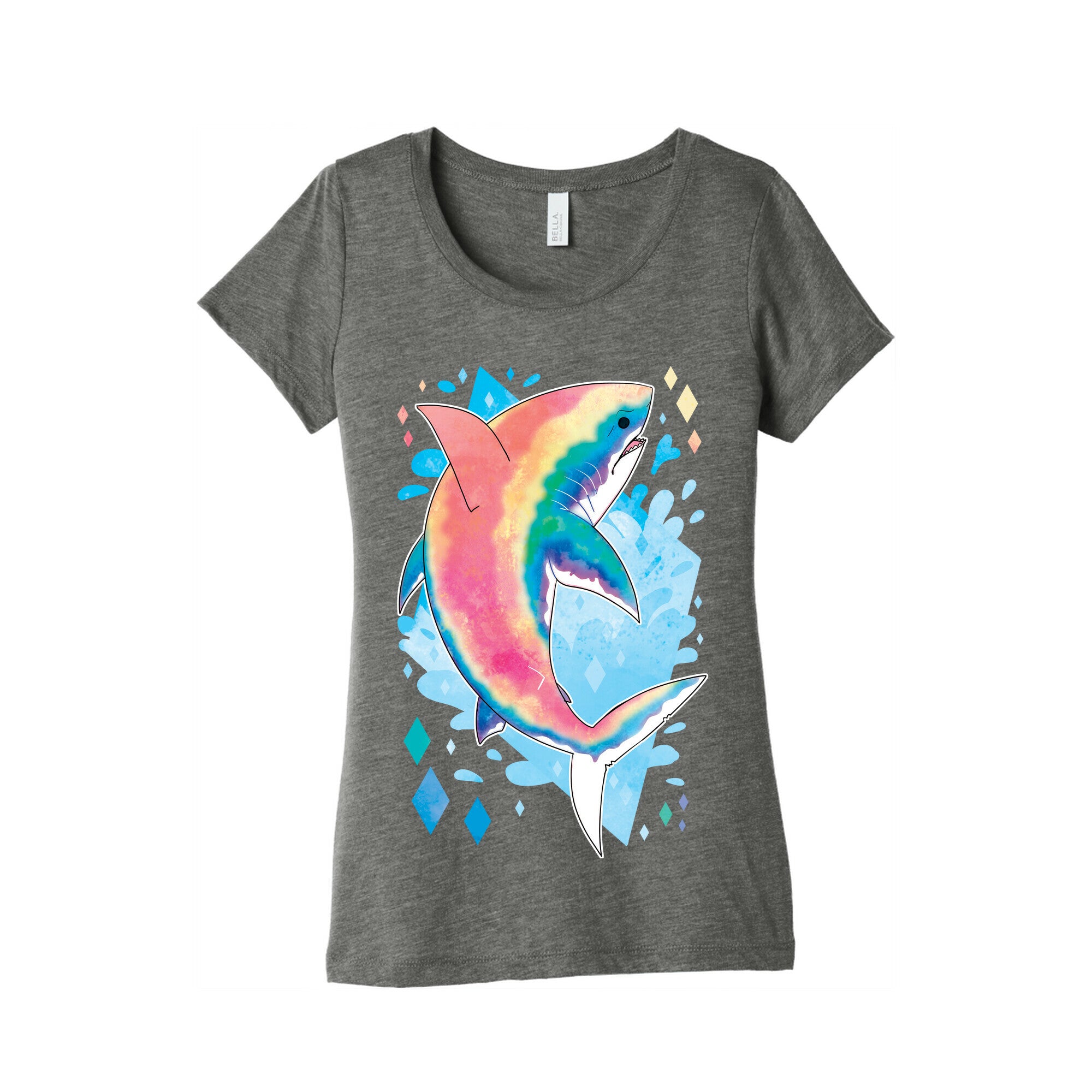 Pride Sharks: Gay Women's Triblend Tee