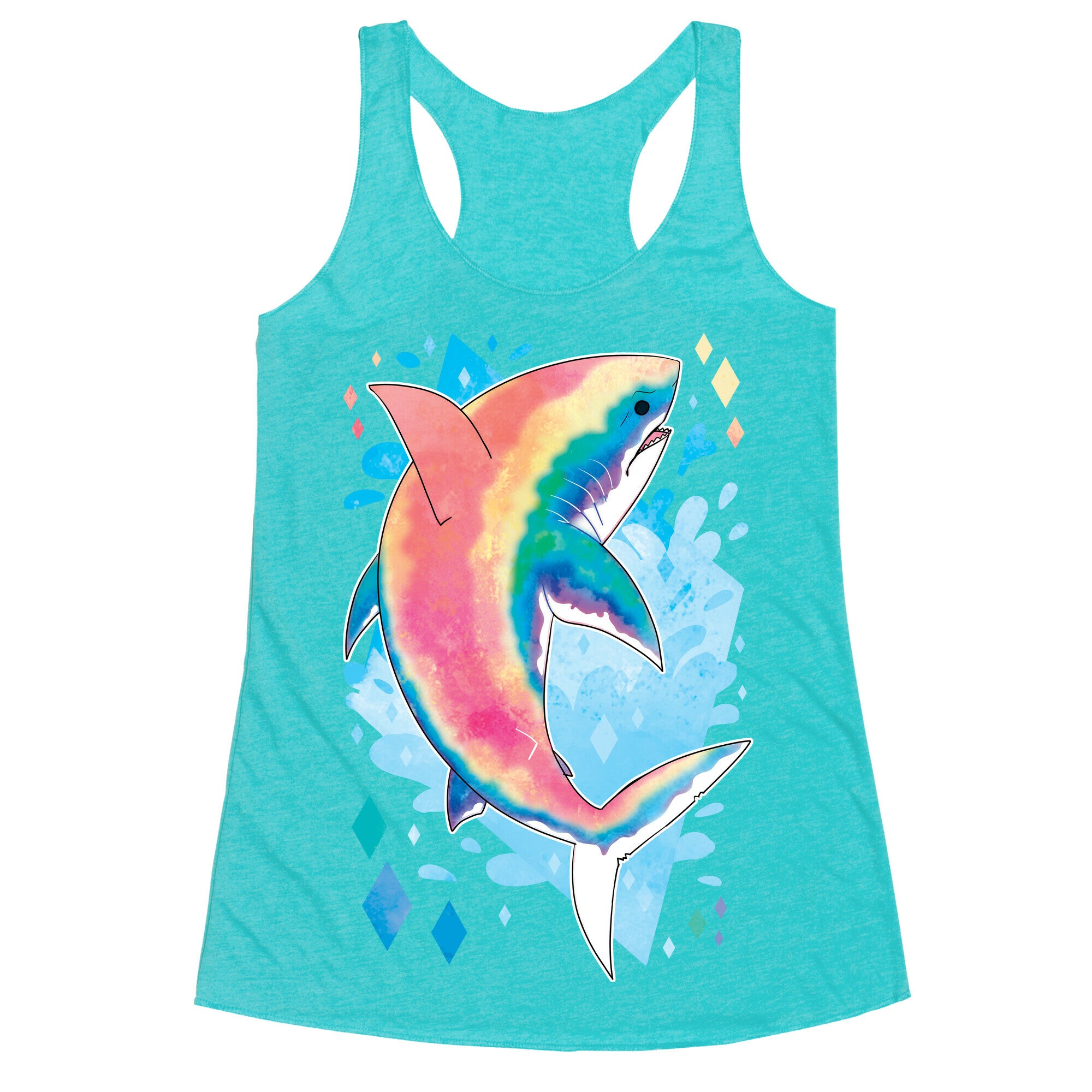 Pride Sharks: Gay Racerback Tank