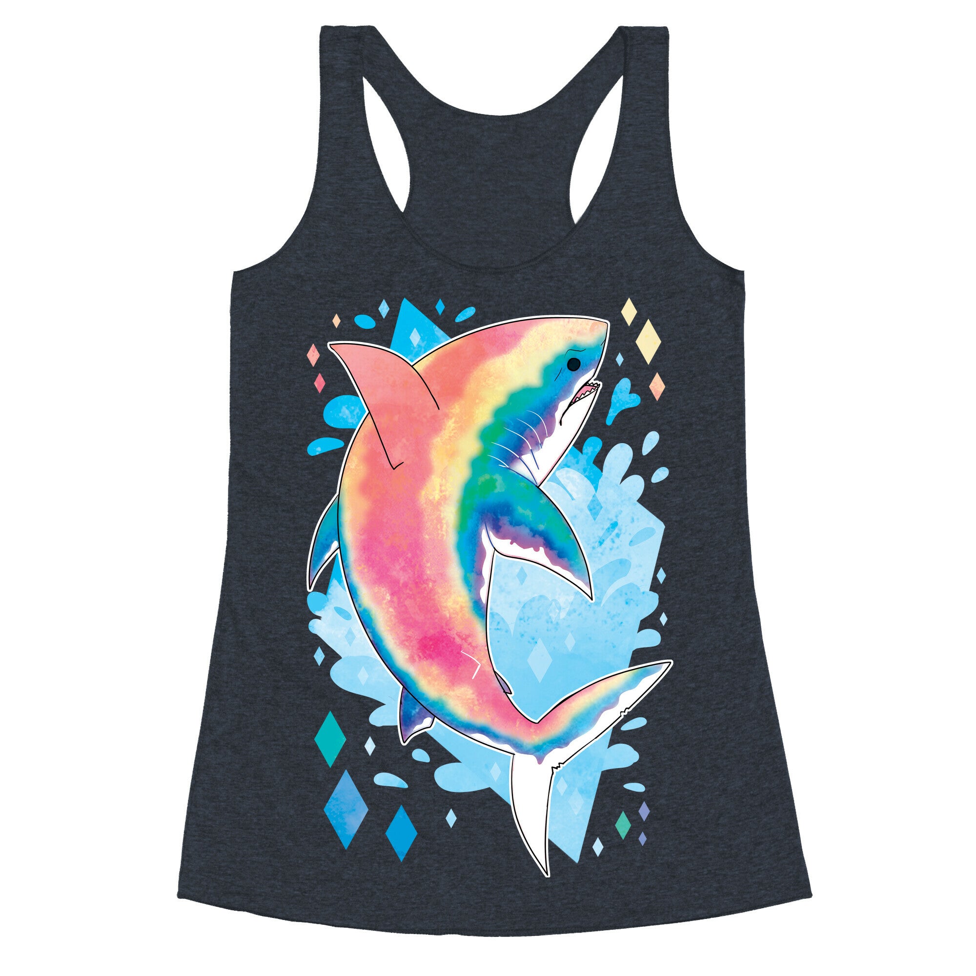 Pride Sharks: Gay Racerback Tank