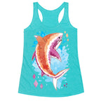 Pride Sharks: Lesbian Racerback Tank