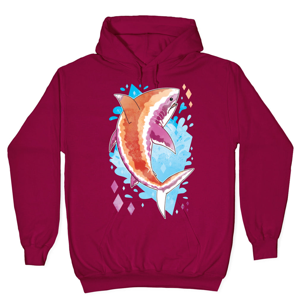 Pride Sharks: Lesbian Hoodie