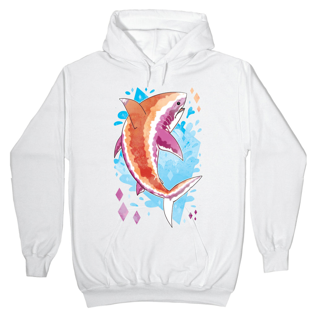 Pride Sharks: Lesbian Hoodie