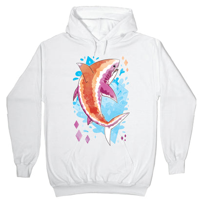 Pride Sharks: Lesbian Hoodie