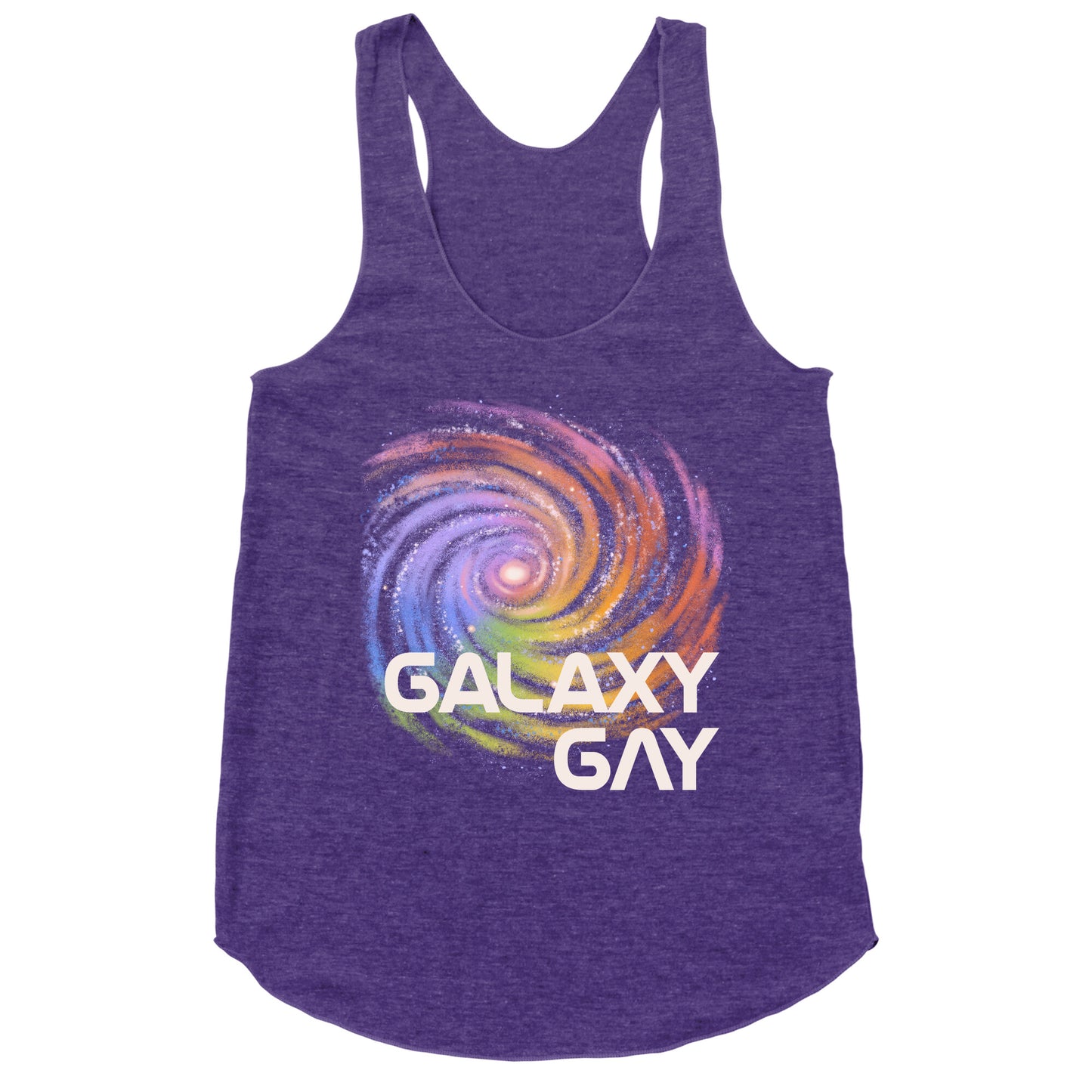 Galaxy Gay Racerback Tank