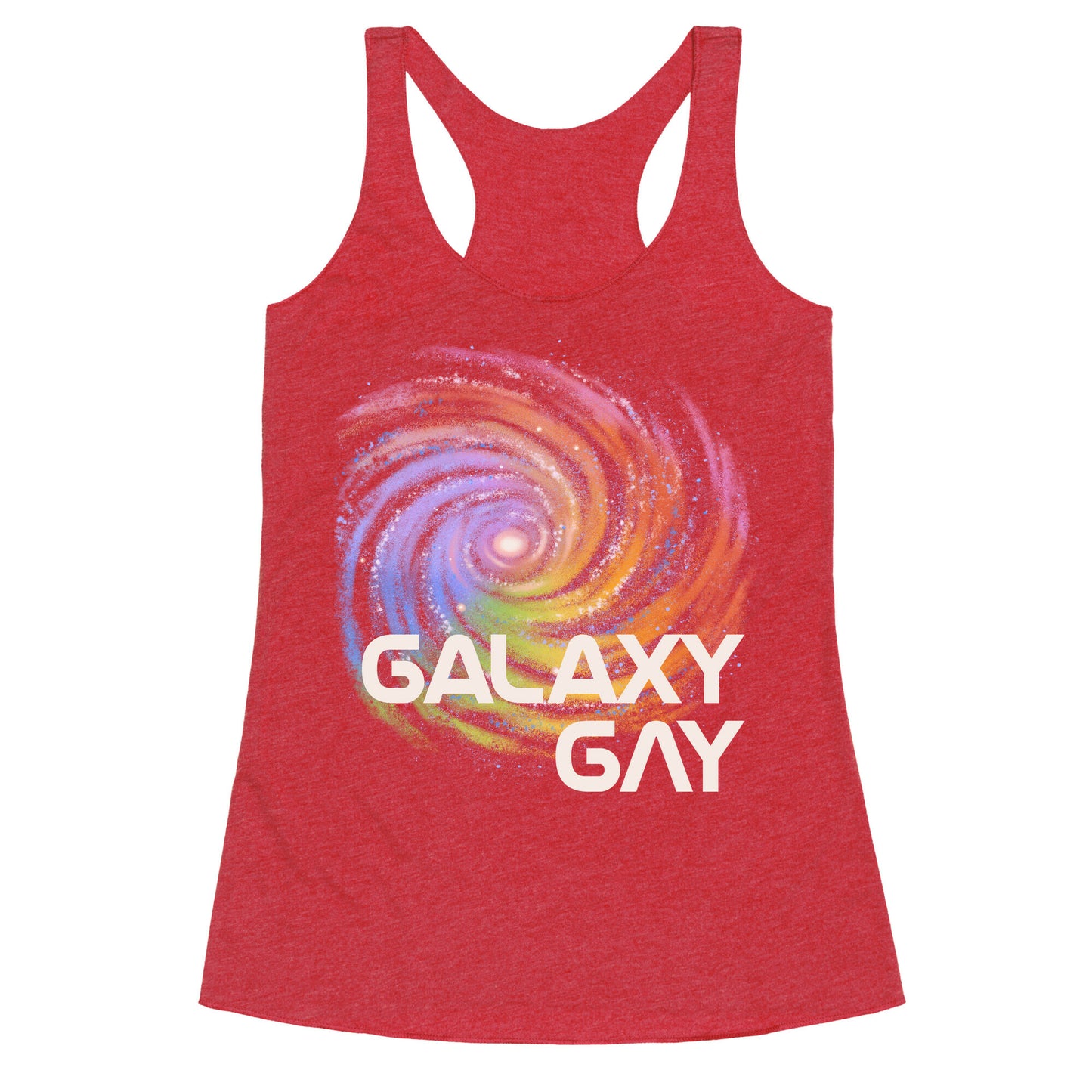 Galaxy Gay Racerback Tank
