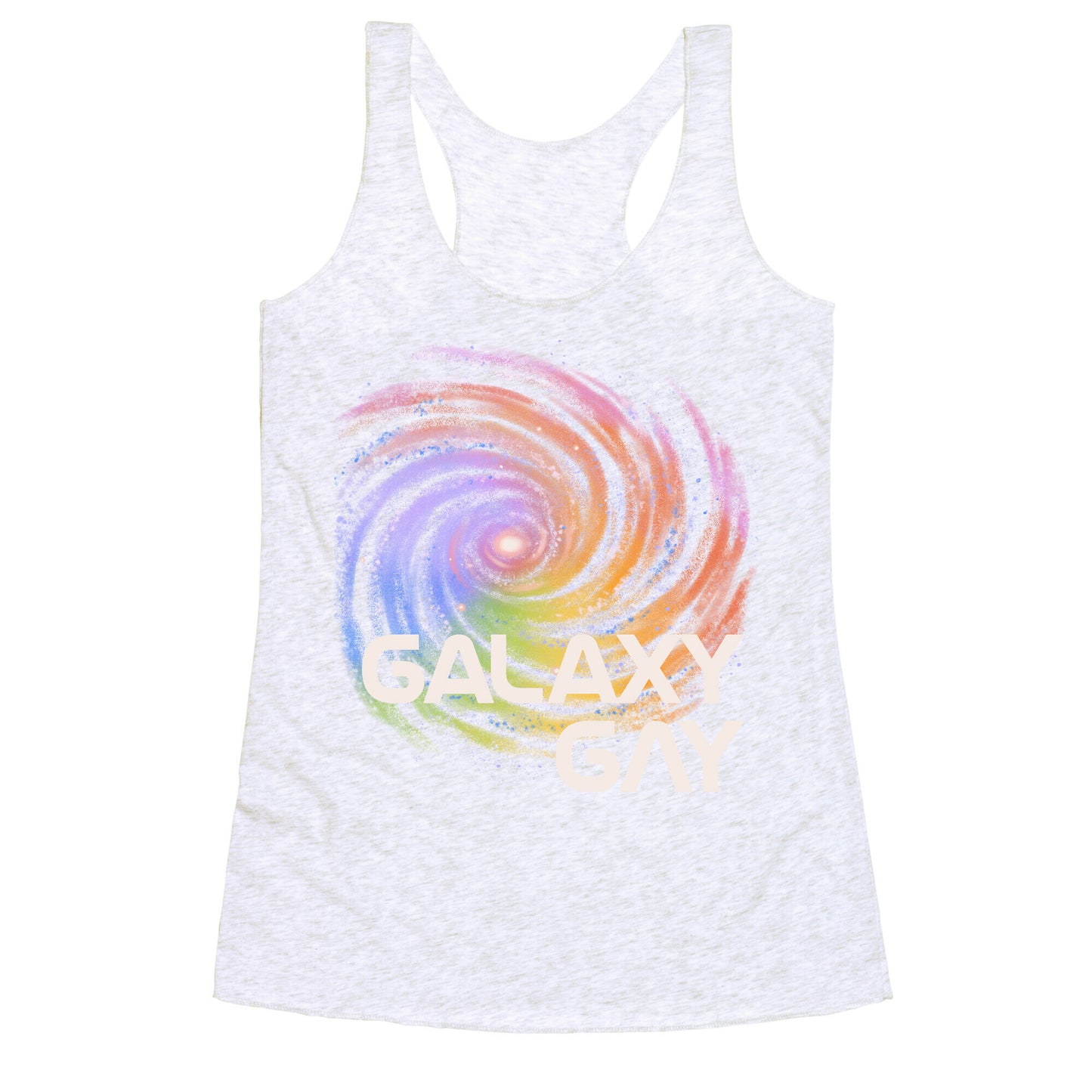 Galaxy Gay Racerback Tank