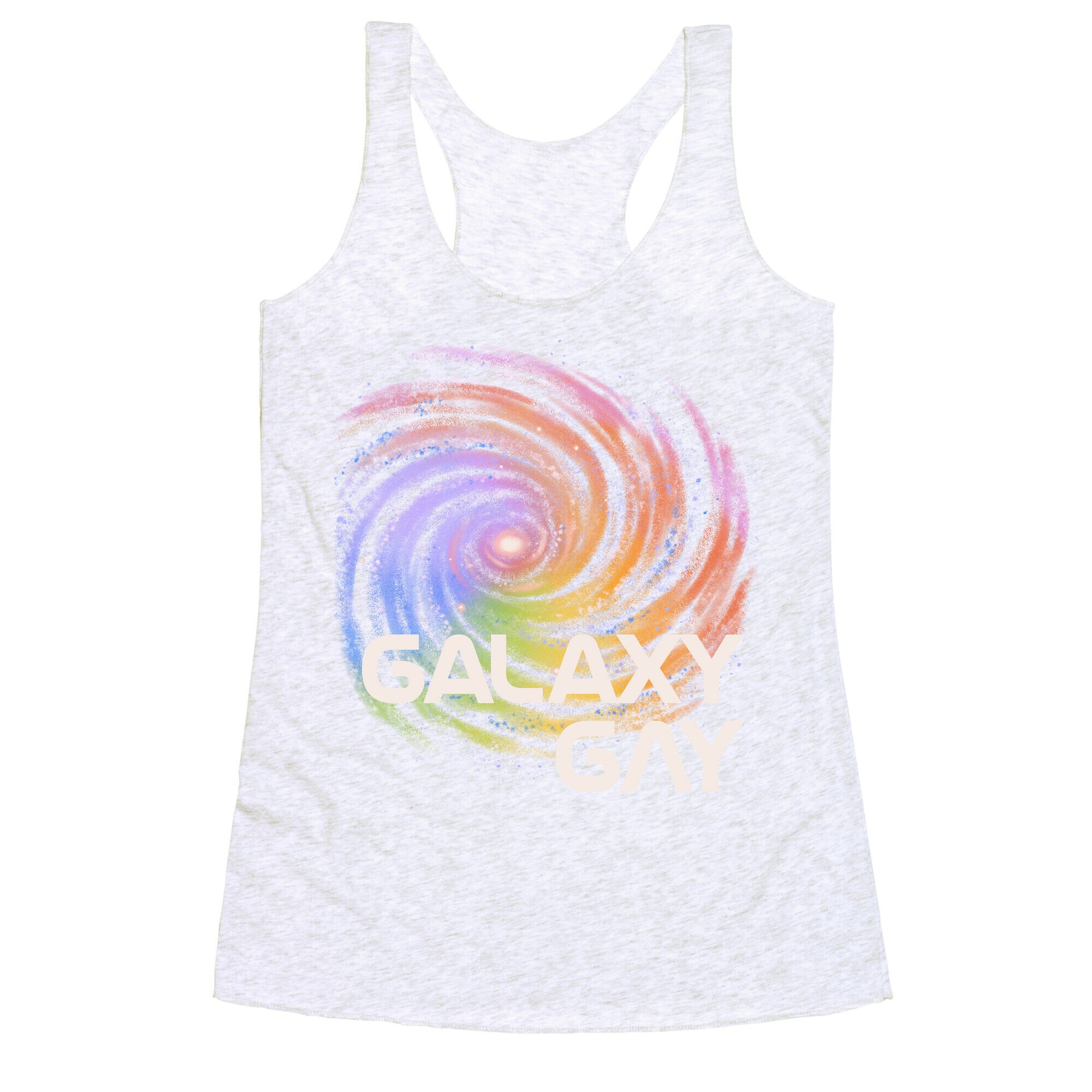 Galaxy Gay Racerback Tank