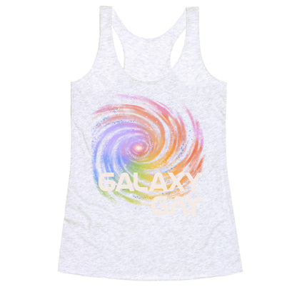 Galaxy Gay Racerback Tank