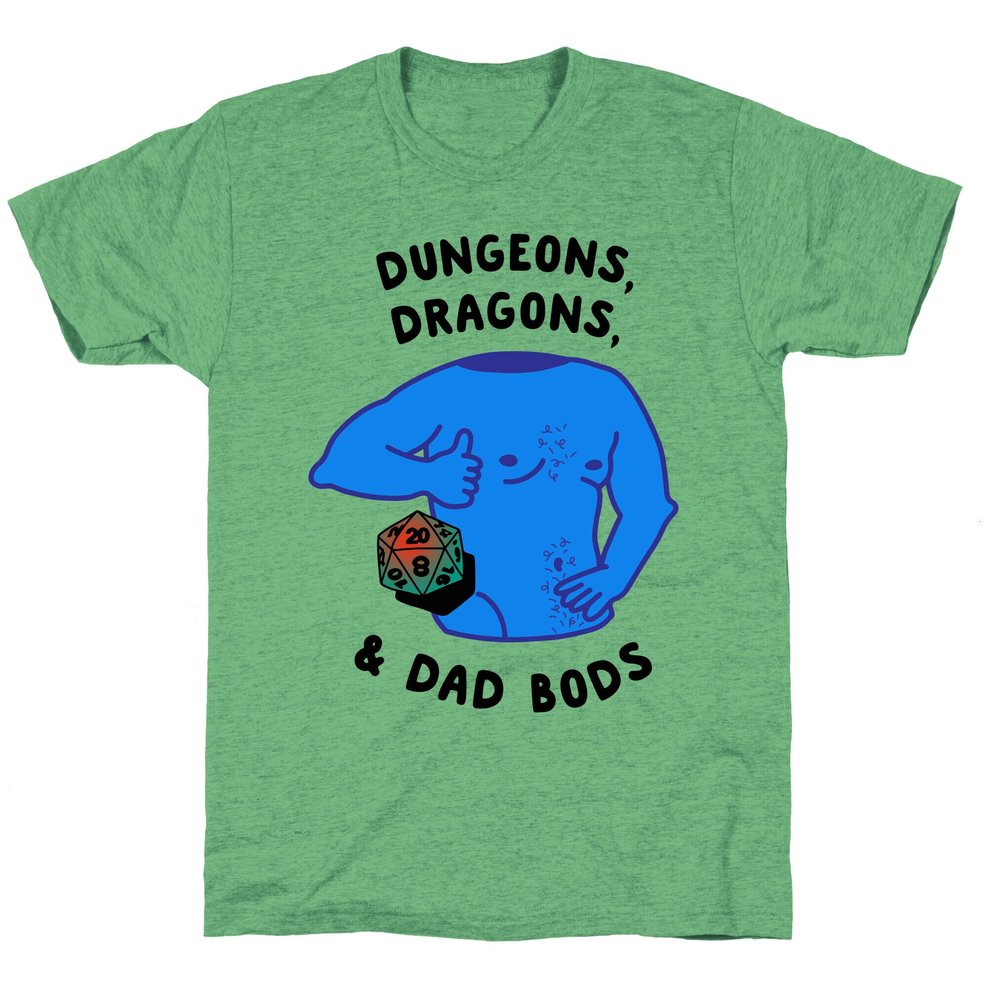 Dungeons, Dragons, & Dad Bods Unisex Triblend Tee