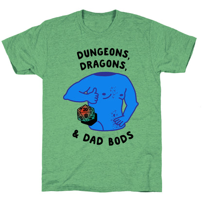 Dungeons, Dragons, & Dad Bods Unisex Triblend Tee