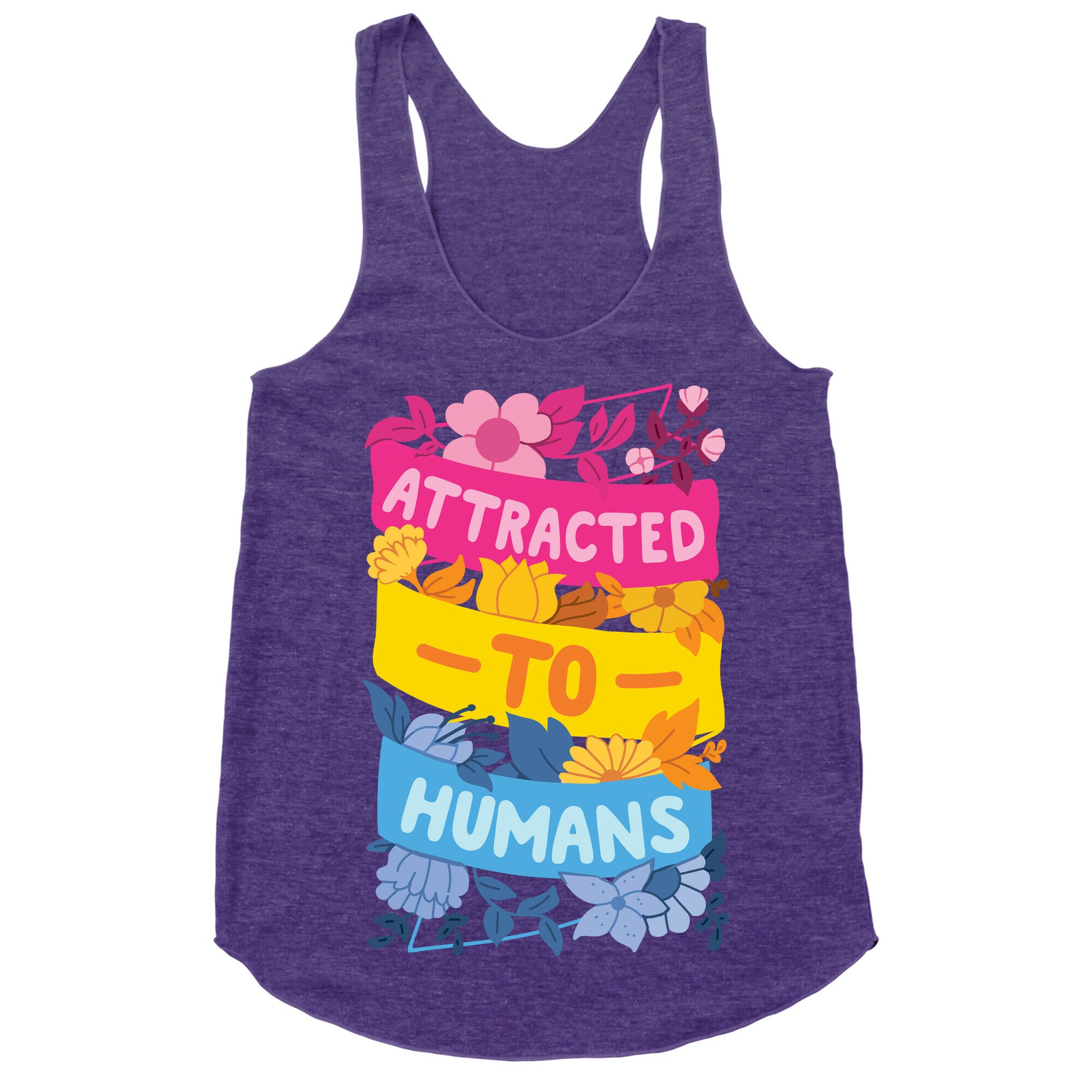 Attracted To Humans Racerback Tank