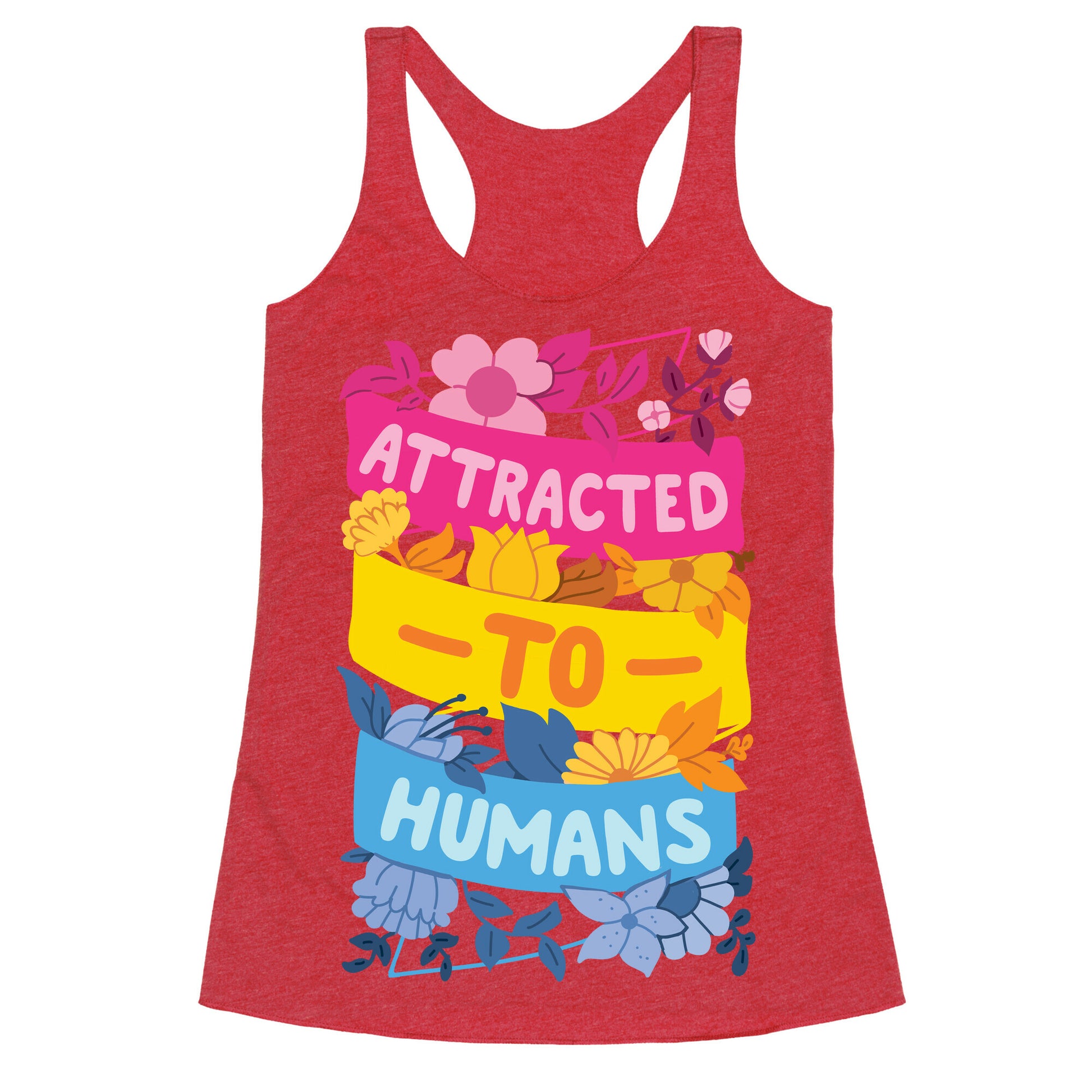 Attracted To Humans Racerback Tank