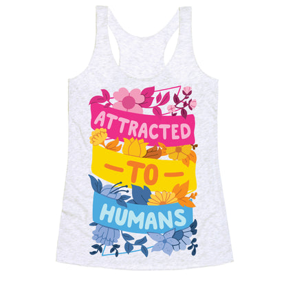 Attracted To Humans Racerback Tank