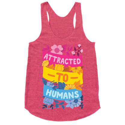 Attracted To Humans Racerback Tank