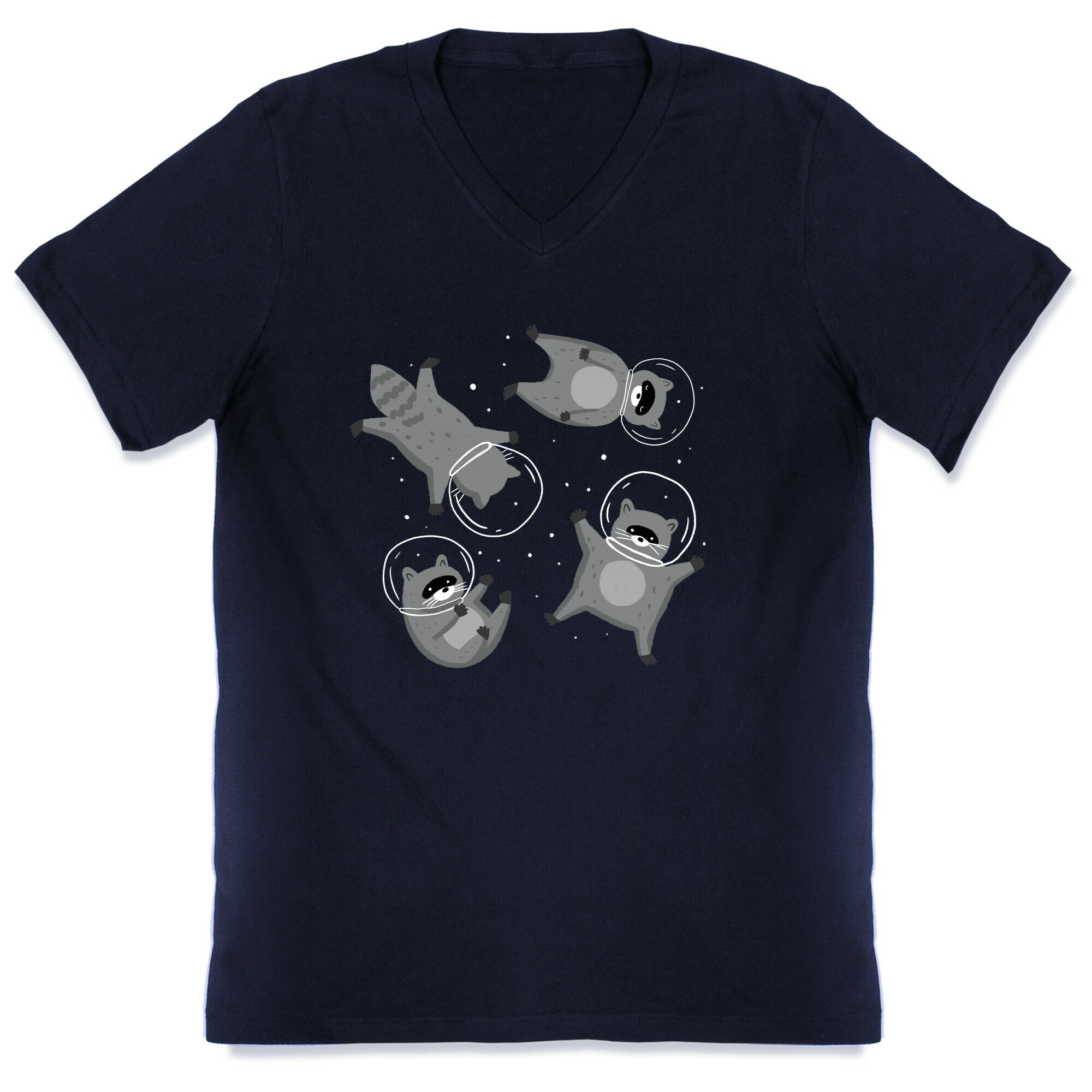 Raccoons In Space V-Neck