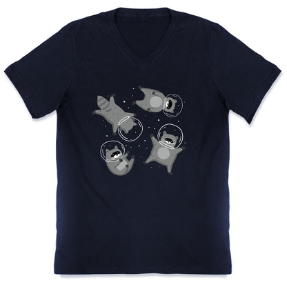 Raccoons In Space V-Neck