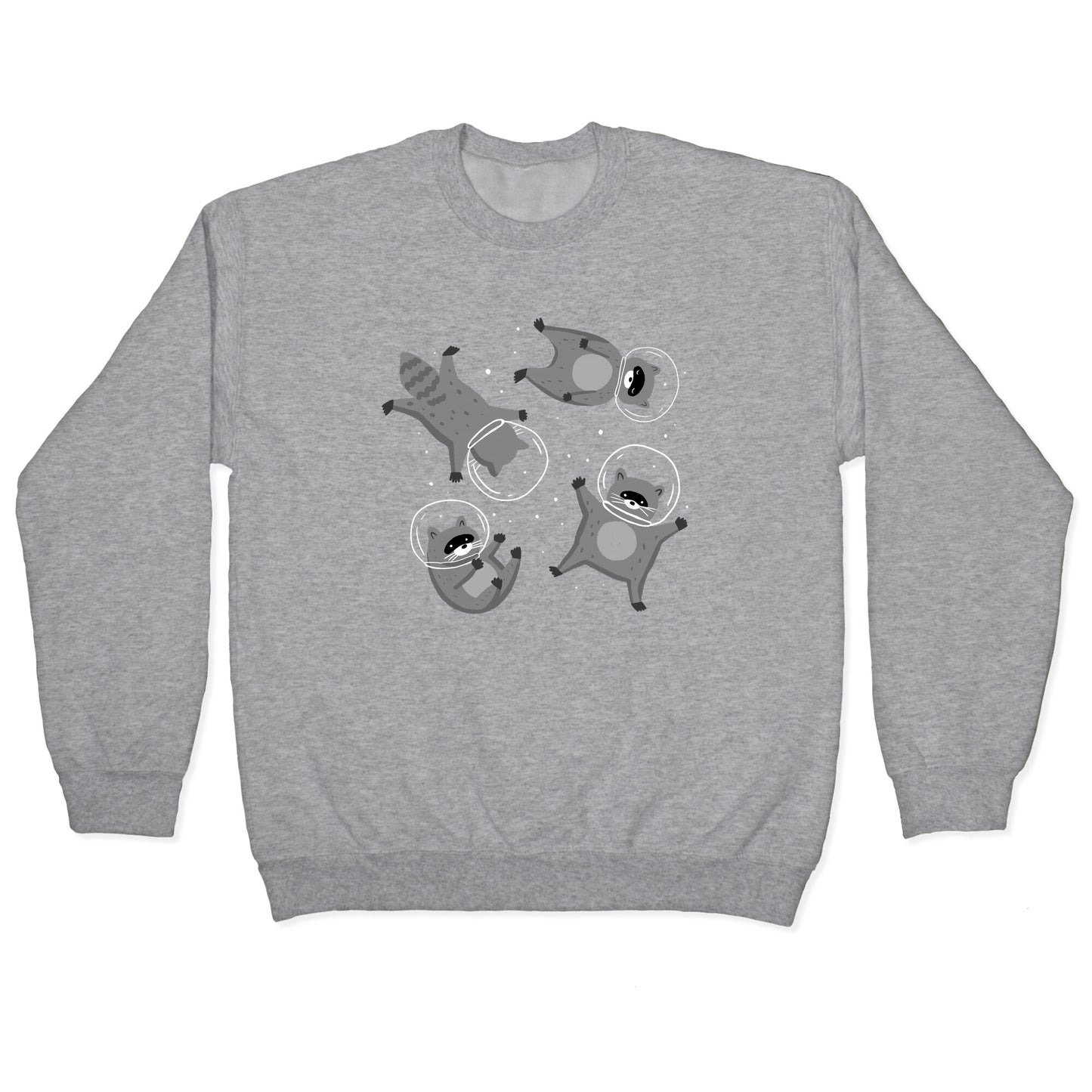 Raccoons In Space Crewneck Sweatshirt