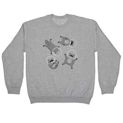 Raccoons In Space Crewneck Sweatshirt