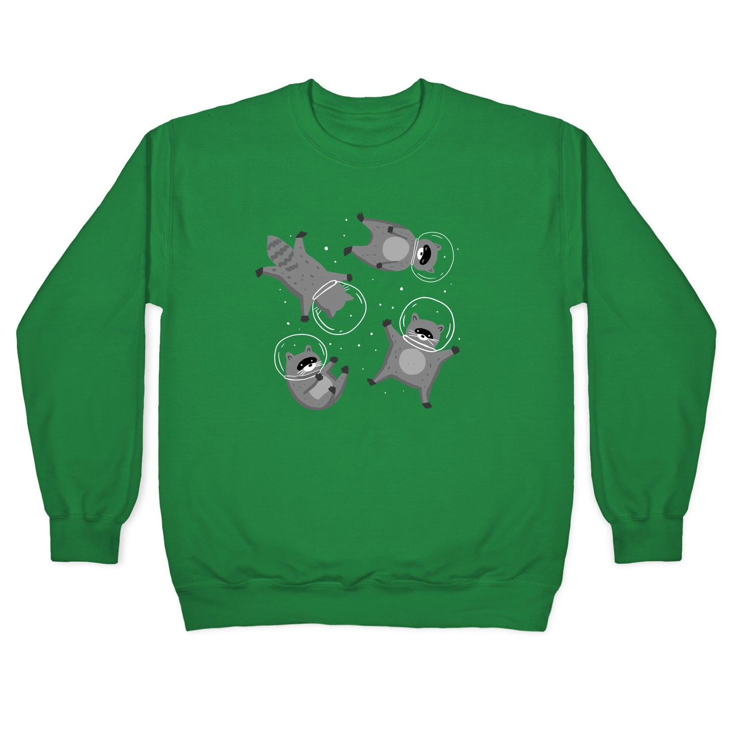 Raccoons In Space Crewneck Sweatshirt