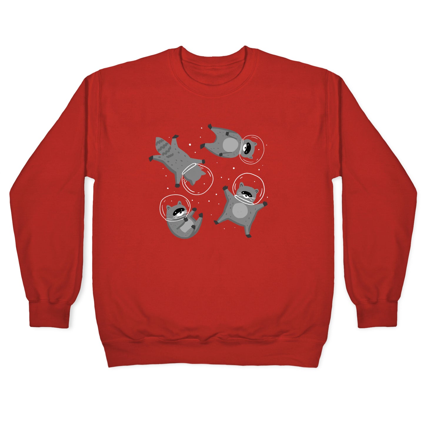 Raccoons In Space Crewneck Sweatshirt