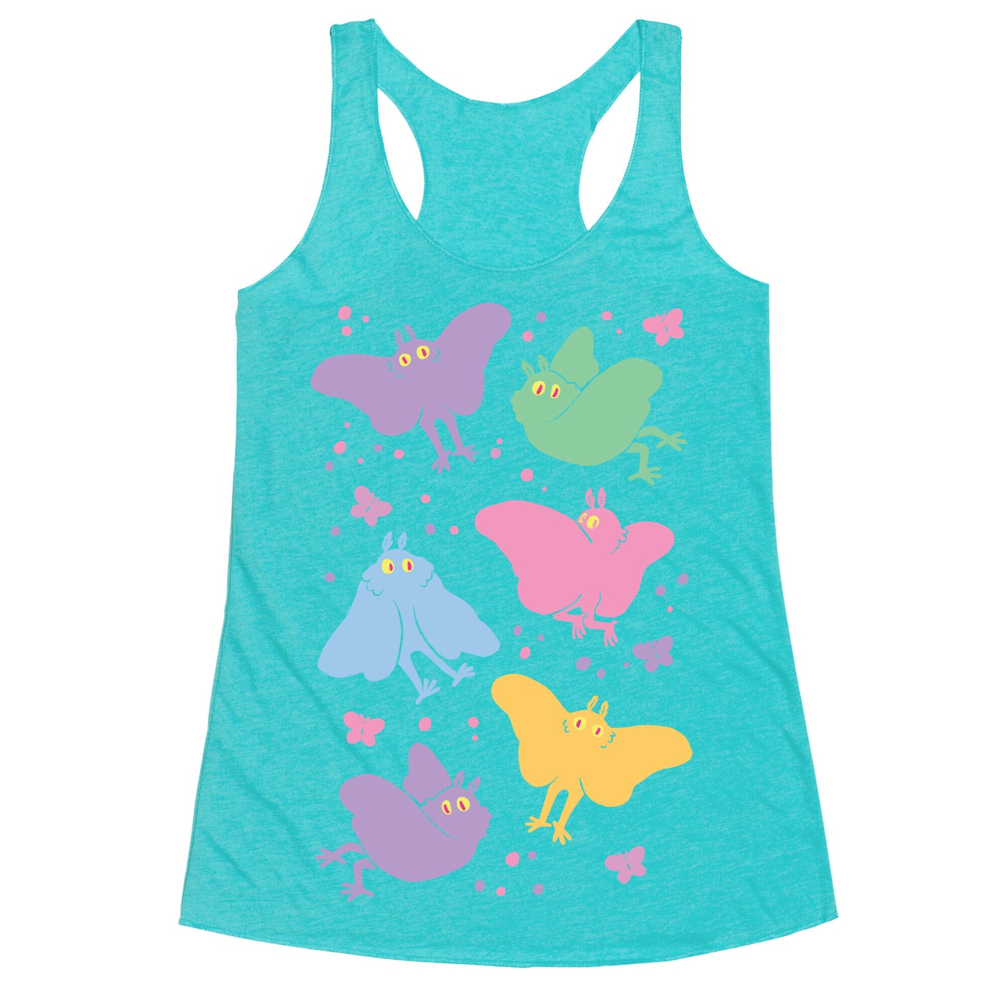 Cute Pastel Mothman Racerback Tank