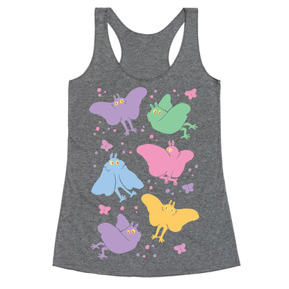 Cute Pastel Mothman Racerback Tank